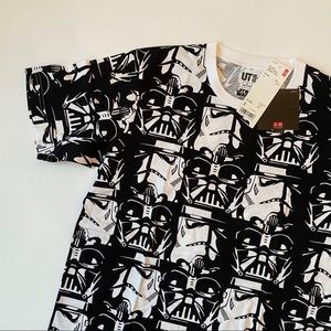 Uniqlo Black White Stormtrooper Star Wars Teeshirt